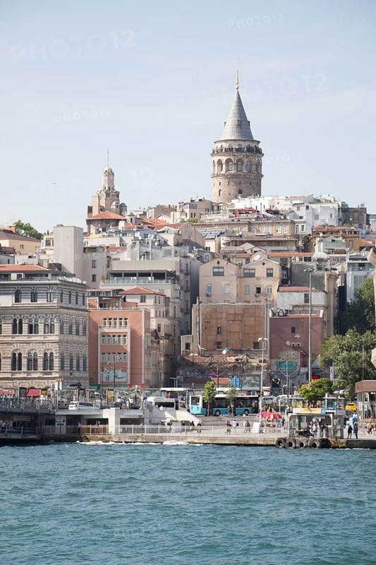 View of the Galata Tower from Byzantium times in Istanbul