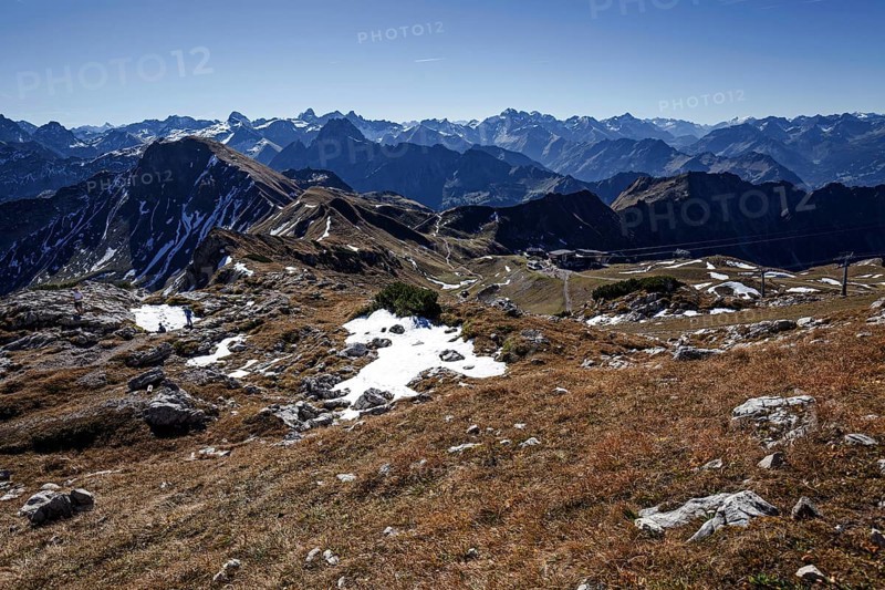 View at Nebelhorn on Allgaeu Alps