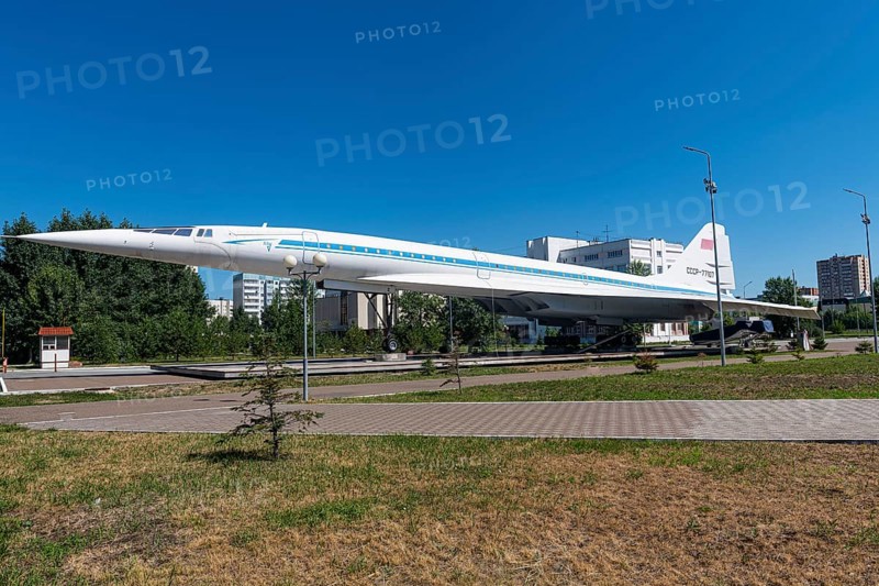 Tupolev TU144 on a square in the Unesco site