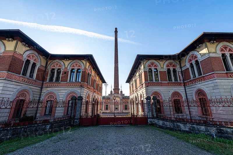 Old cotton mill. Unesco world heritage site "company town". Crespi dÂ´Adda