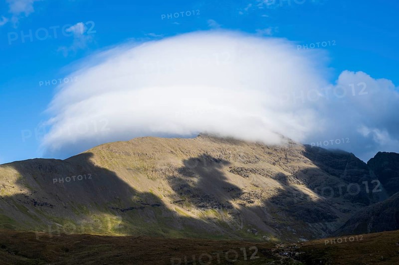 Cloud over mountain at Fairy Pools