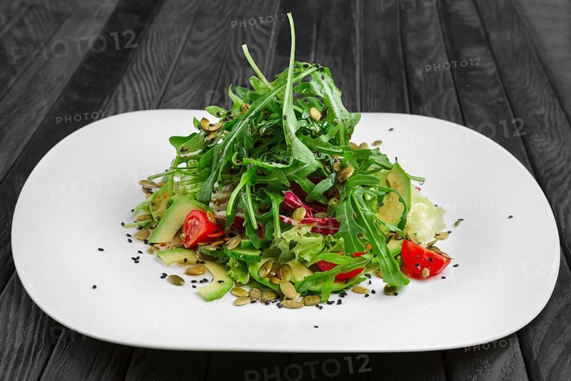 Salad of fresh avocado