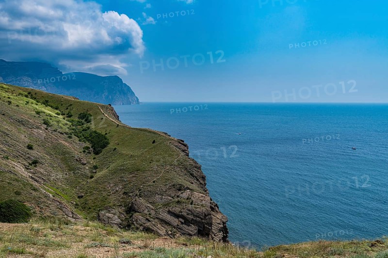 Aerial of the coastline around Balaklava
