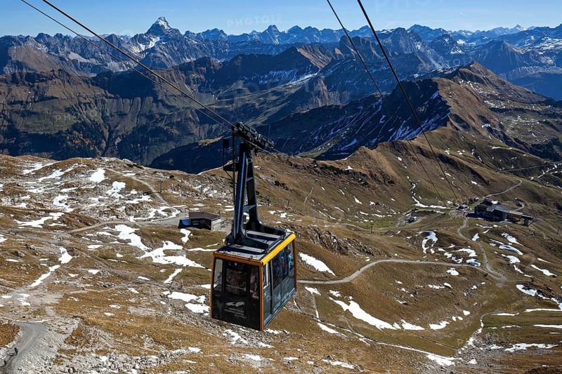 View from Nebelhorn to Allgaeu Alps
