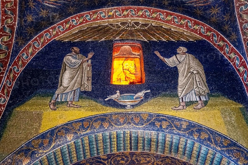 Beautiful mosaics in the Basilica di San Vitale