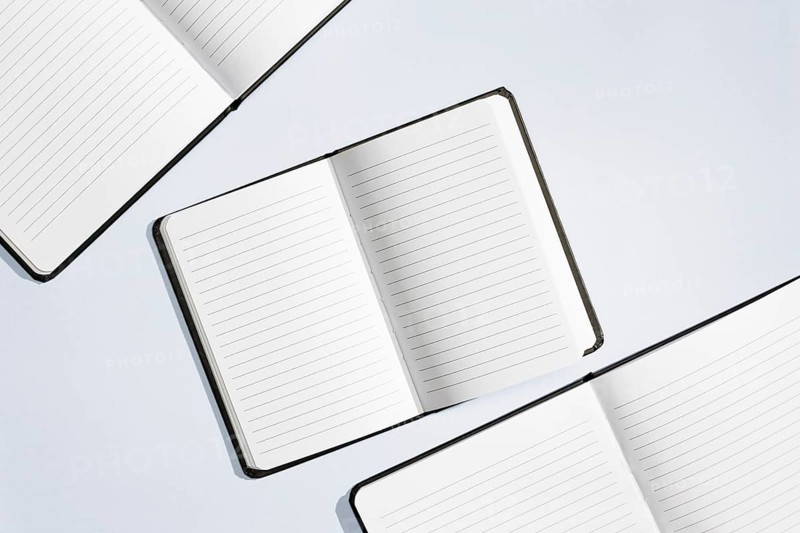 Concept design notebooks flat lay