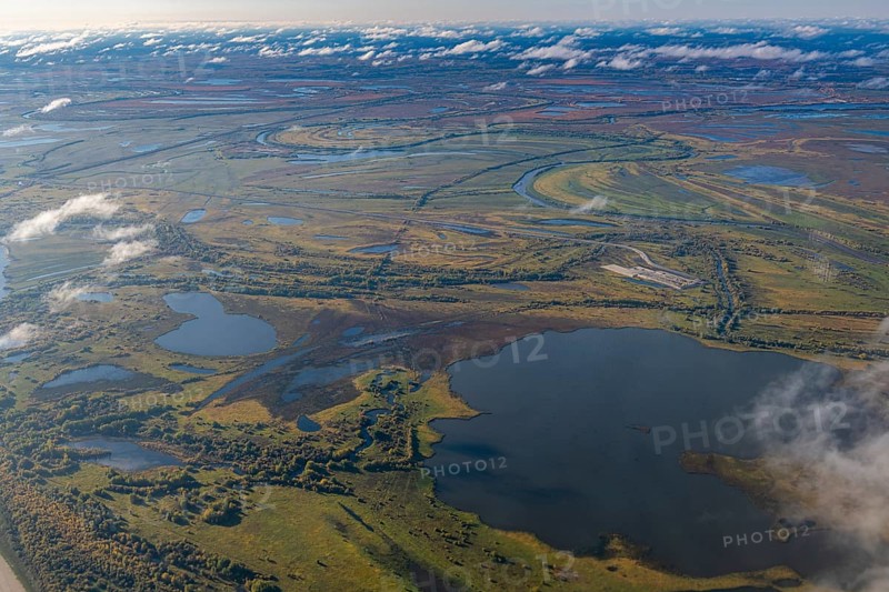 Aerial of the Taiga near