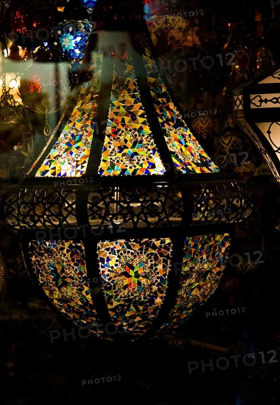 Mosaic Ottoman lamps from Grand Bazaar in Istanbul