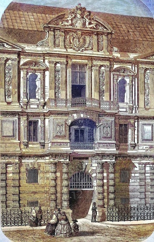 Entrance to the old royal library at the Louvre
