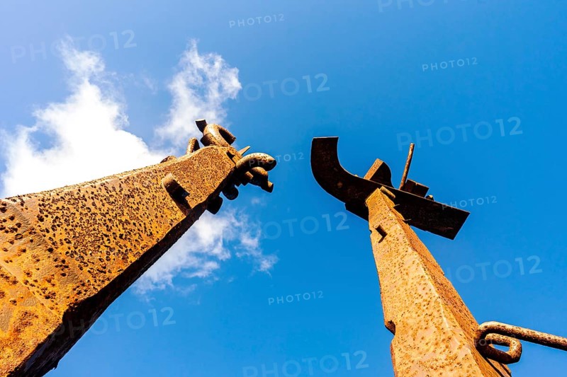 Erjos-En Jostailuak monument in the resort town named Costa Teguise