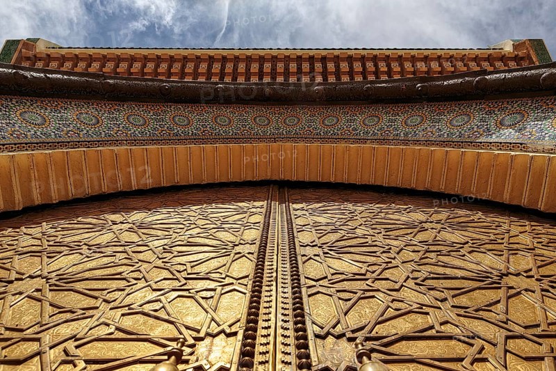 Brass door