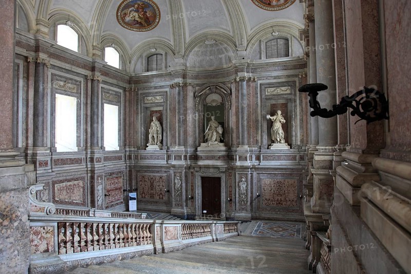View through the staircase