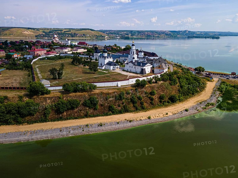 Aerial of the Unesco site Sviyazhsk