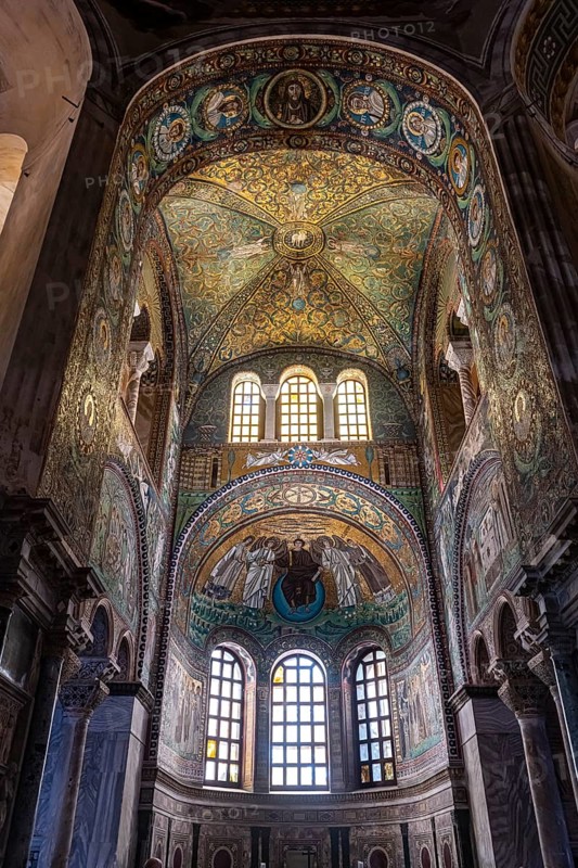 Beautiful mosaics in the Basilica di San Vitale