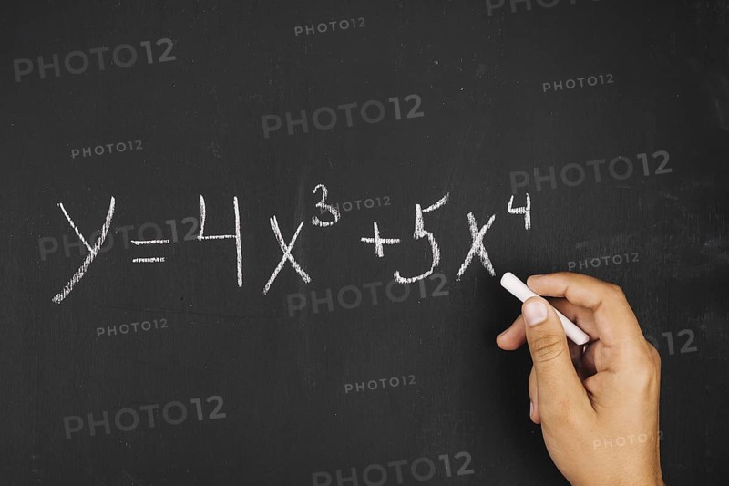 Hand writing math equation