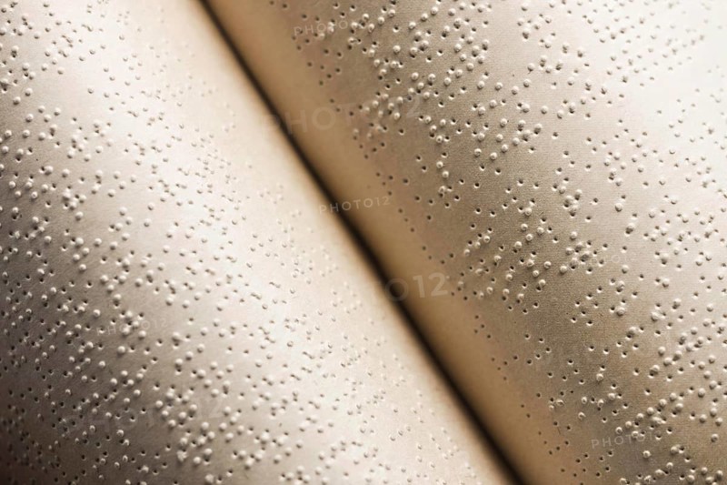Top view braille book close up. Resolution and high quality beautiful photo
