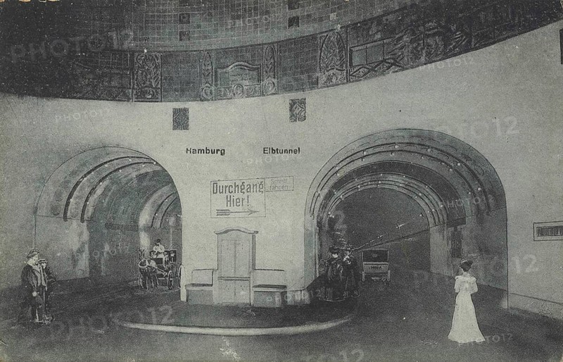 The Elbe Tunnel in Hamburg