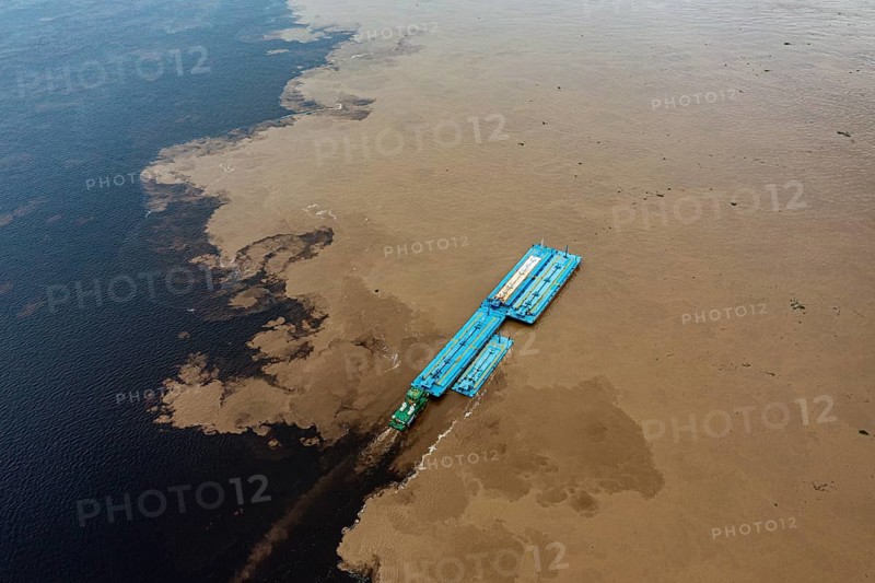 Confluence of the Rio Negro and the Amazon