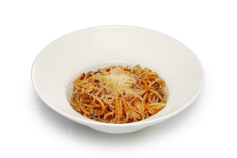 Layout for menu. Pasta with smoked sausage and cheese
