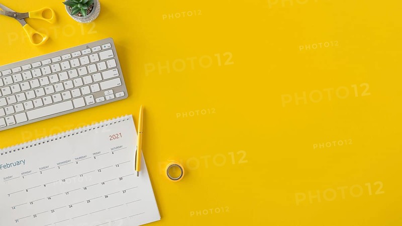 Top view calendar copy space. Resolution and high quality beautiful photo