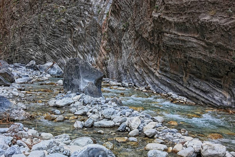 Landscape in the Samaria Gorge