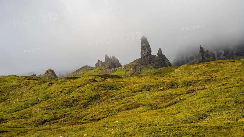 Old Man of Storr in the mist