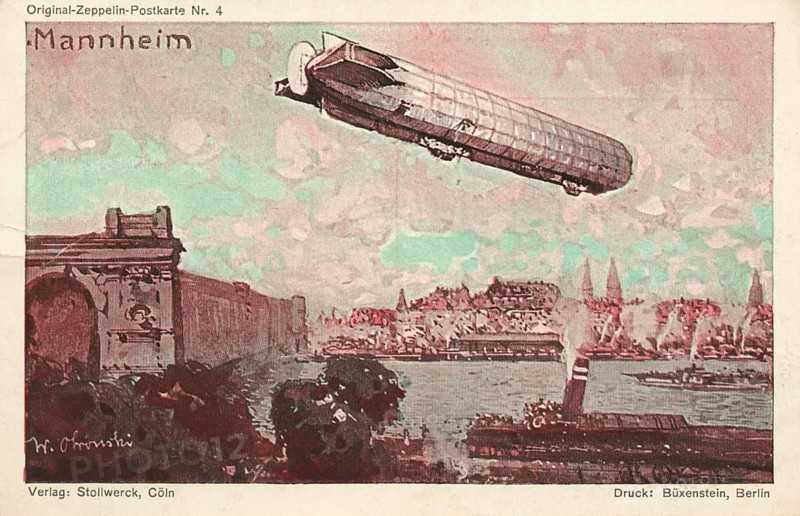 Zeppelin over Mannheim