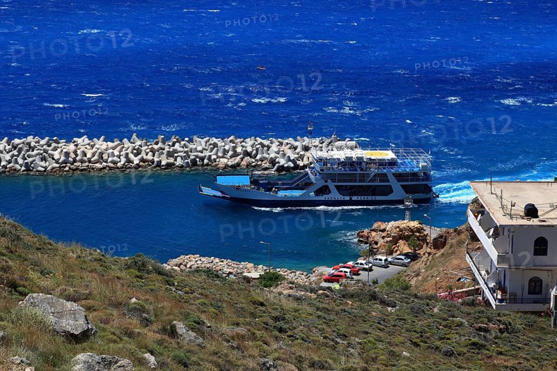 Chora Sfakion is a coastal town in the south of the island with a small harbour on the Libyan Sea
