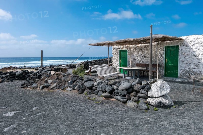 Fishing hut on the beach