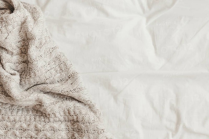 Wool plaid white bedsheet. Resolution and high quality beautiful photo