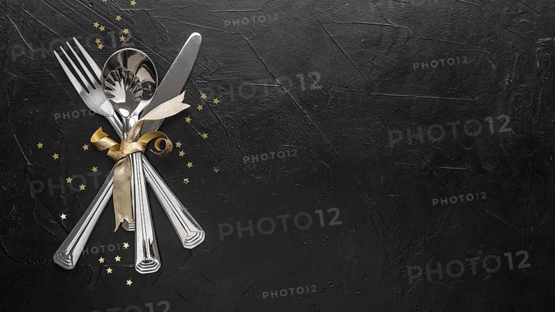 Top view christmas tableware with copy space 1. Resolution and high quality beautiful photo