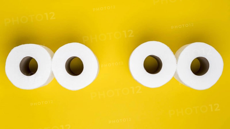 Top view toilet paper rolls. Resolution and high quality beautiful photo