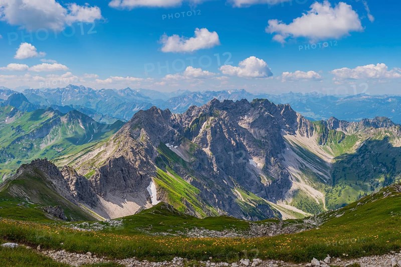 Mountain panorama from the Grosser Daumen