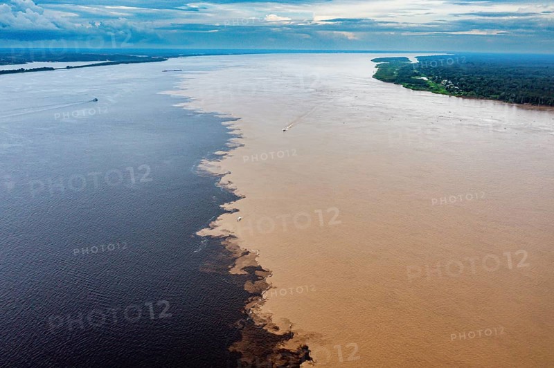 Confluence of the Rio Negro and the Amazon
