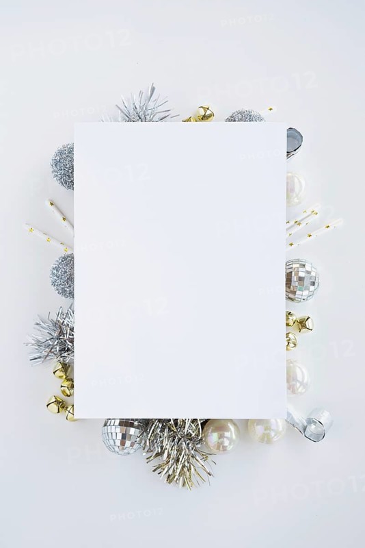 White paper christmas composition. Resolution and high quality beautiful photo