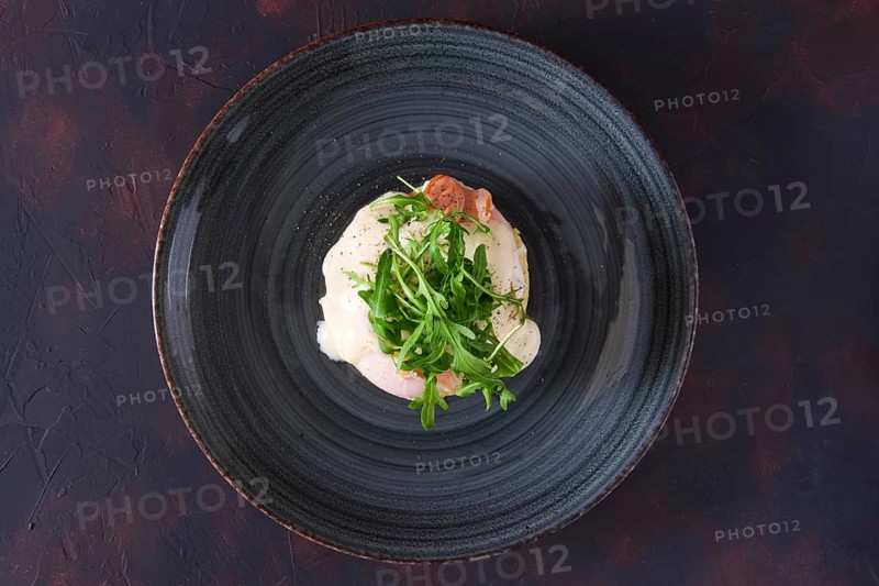 Sandwich with poached egg