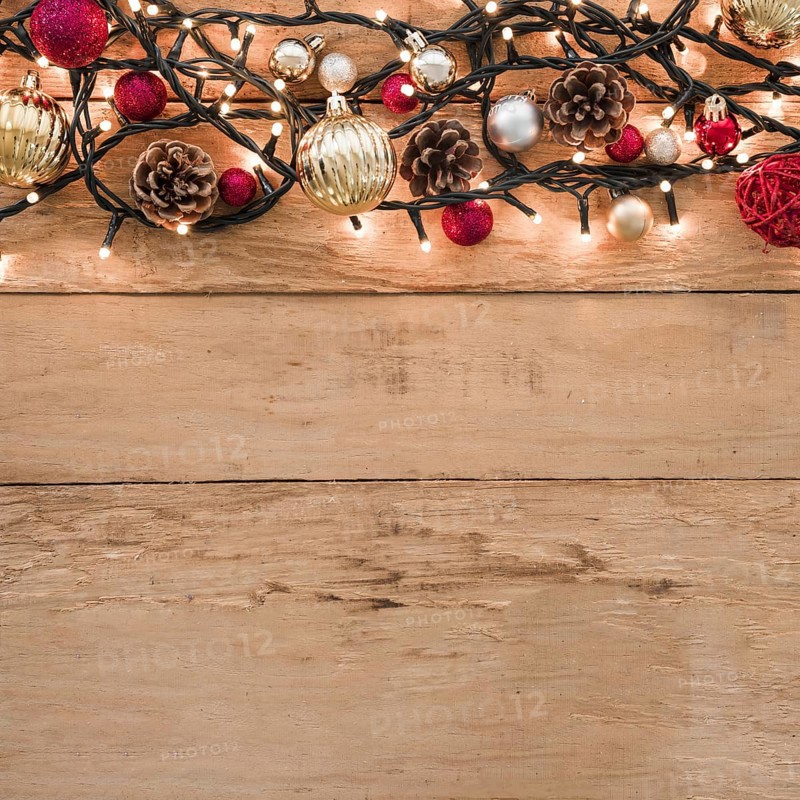 Set different christmas balls fairy lights