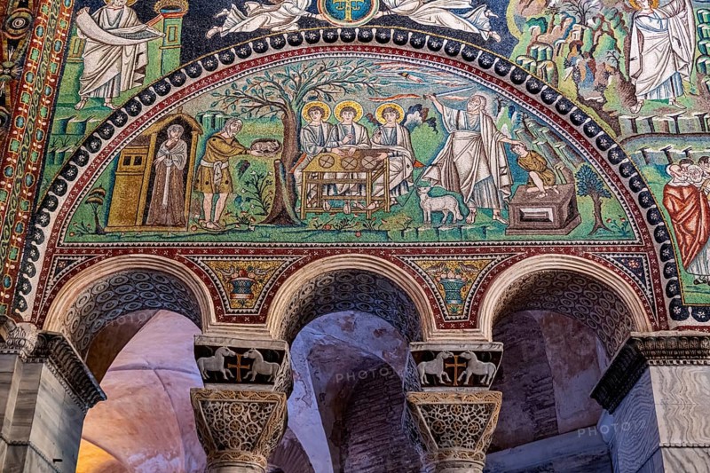Beautiful mosaics in the Basilica di San Vitale