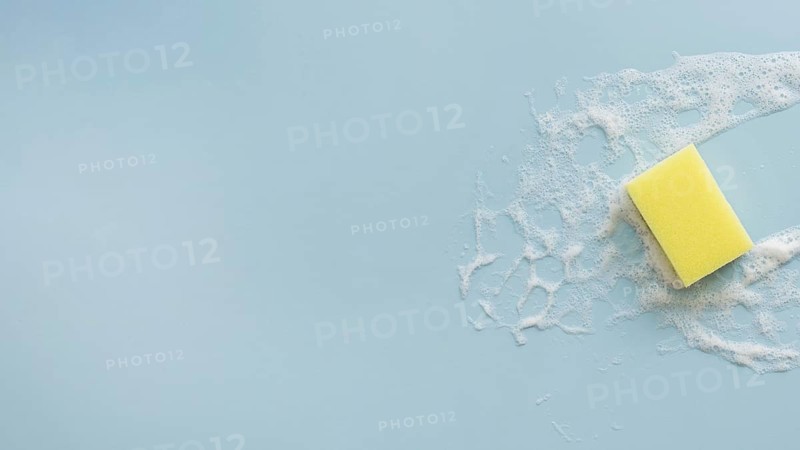 Top view cleaning sponge with copy space. Resolution and high quality beautiful photo
