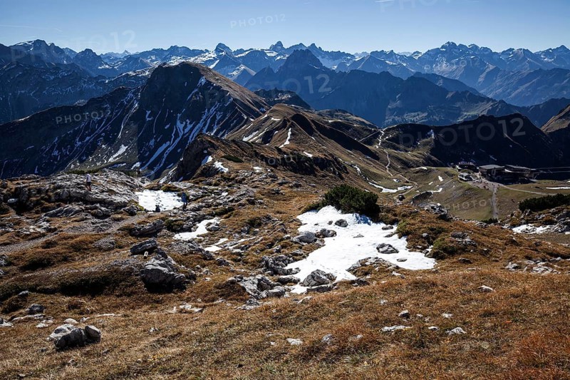 View at Nebelhorn on Allgaeu Alps