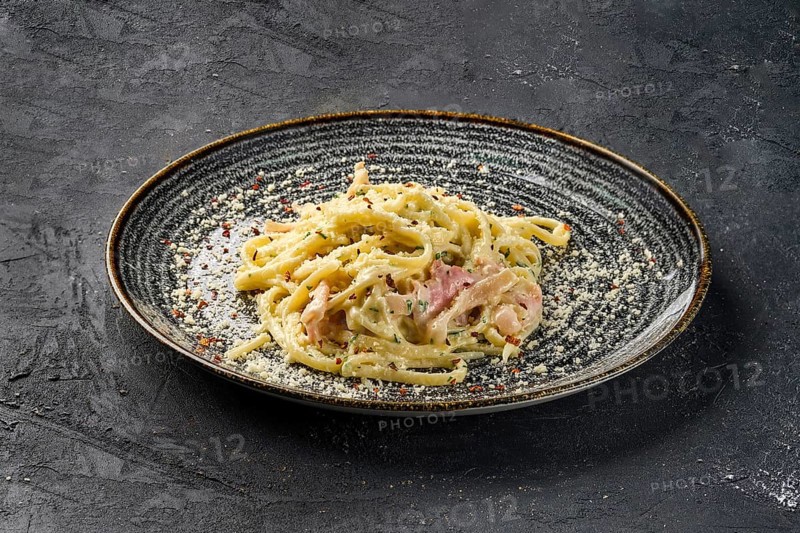 Pasta with bacon