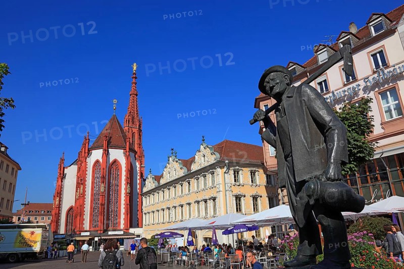 In the old town of Wuerzburg