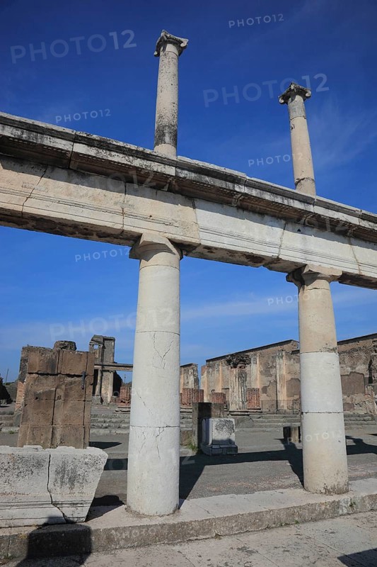 View over the Forum to Vesuvius