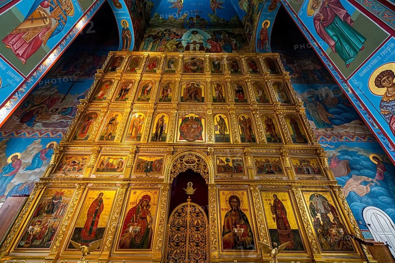 Interior of Abakan Cathedral of the Transfiguration