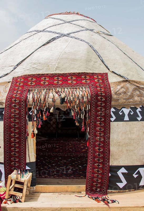 Yurt is a circular tent of felt or skins on a collapsible framework