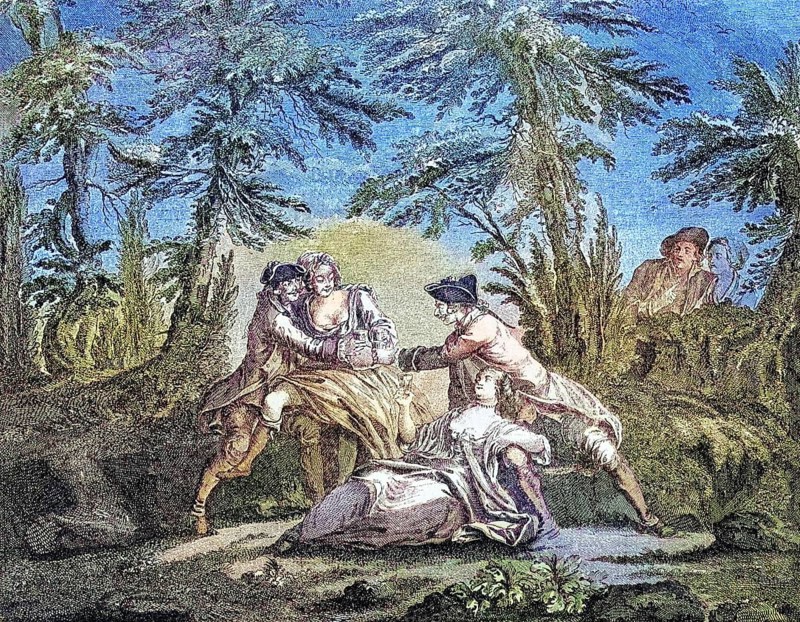Revelling Soldiers and Prostitutes