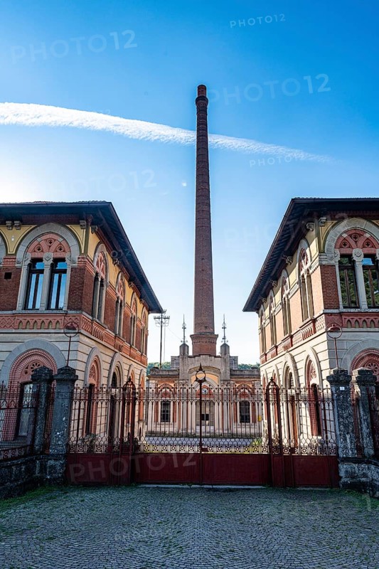 Old cotton mill. Unesco world heritage site "company town". Crespi dÂ´Adda