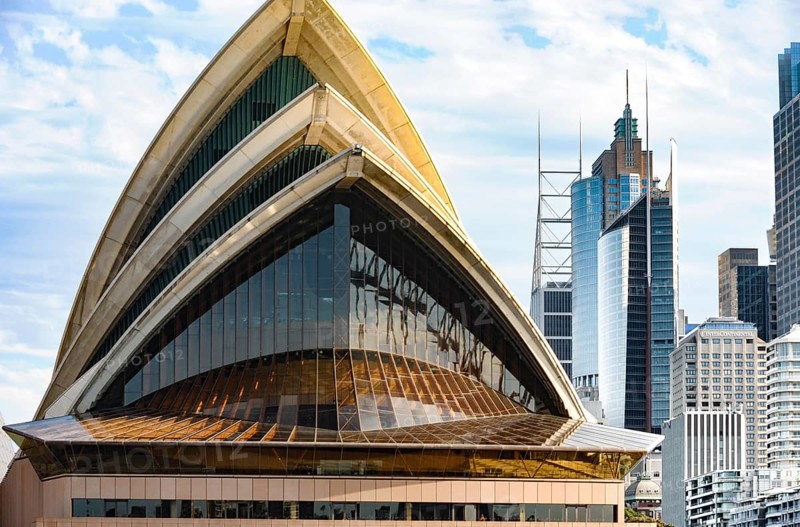 Sydney Opera House roof in Australia