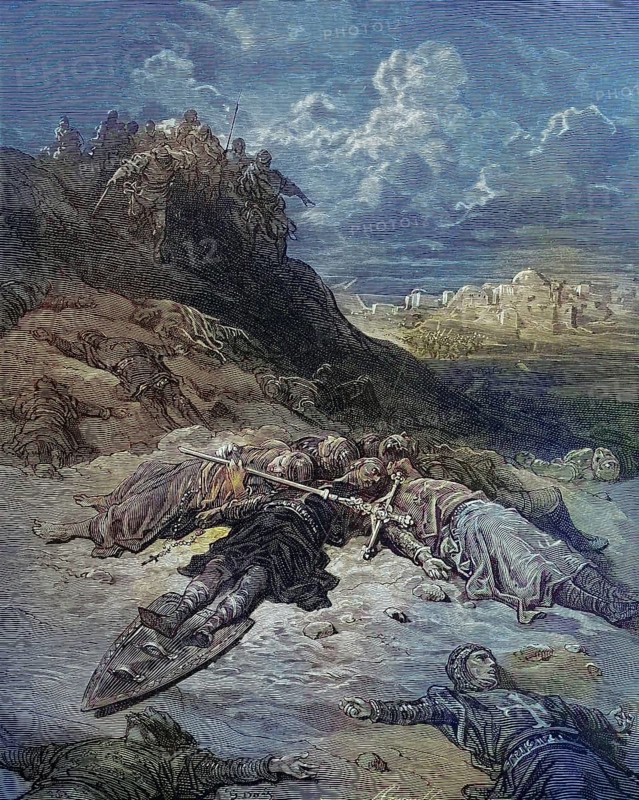 The Battle of Hattin took place on 4 July 1187 between the Crusader states in the Levant and the forces of the Ayyubid Sultan Salah ad-Din