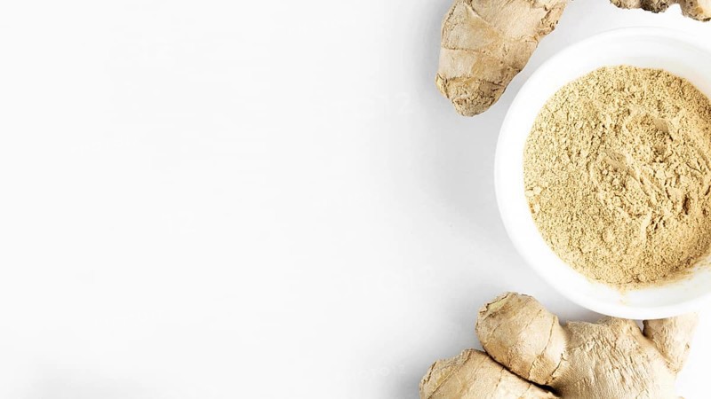 Top view ginger with copy space. Resolution and high quality beautiful photo